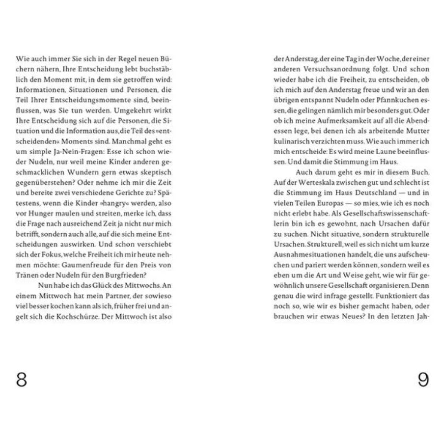 Werte – Ein Kompass für die Zukunft von Maja Göpel – Einblick S. 8 und 9