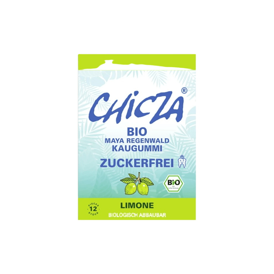 Chicza zuckerfreier Kaugummi Limone – 12 Stück