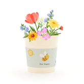 Bienenweide "Be Happy" im Becher von Die Stadtgärtner – Becher mit Blumen