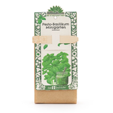 Minigarten – Pesto Basilikum von Die Stadtgärtner – Verpackung von vorne