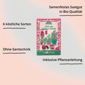 Saatgut-Set Chili von Die Stadtgärtner – Verpackung mit Impact