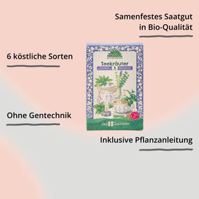 Saatgut-Set Teekräuter von Die Stadtgärtner – Verpackung mit Impact