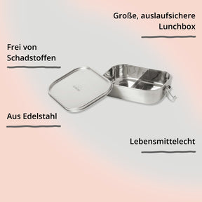 ECO Brotbox Bento Flex+ geöffnet mit Impact