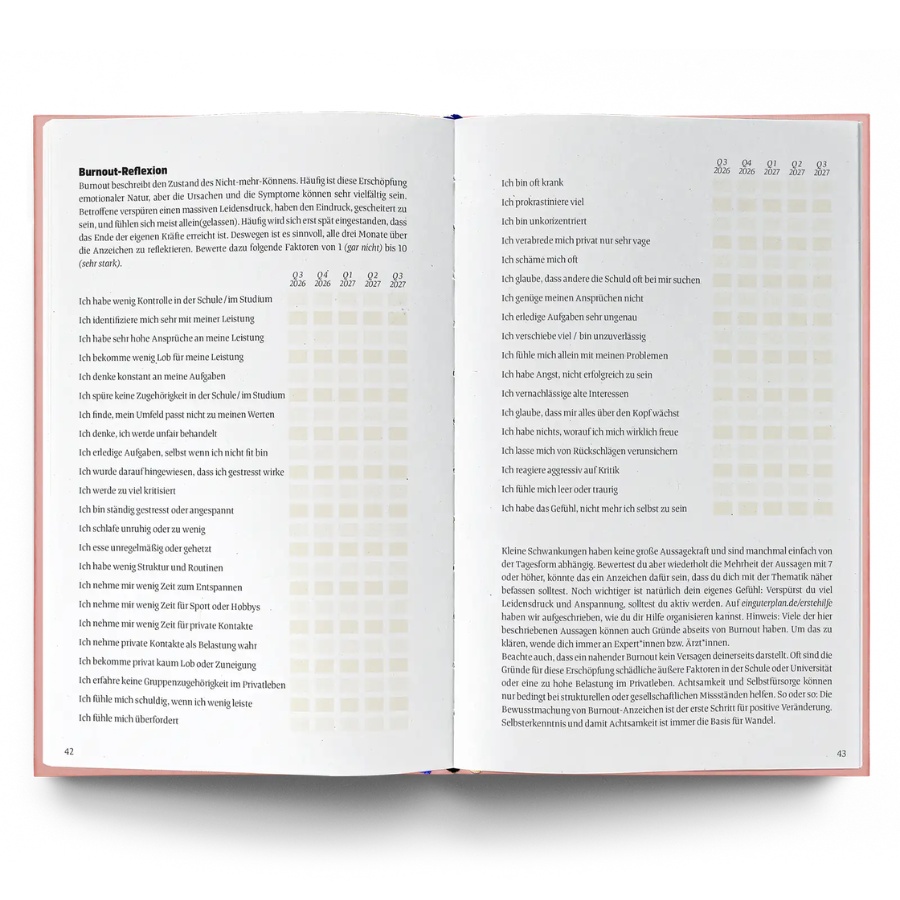 Ein guter Plan Edu 2026/2027 – Burnout-Reflexion
