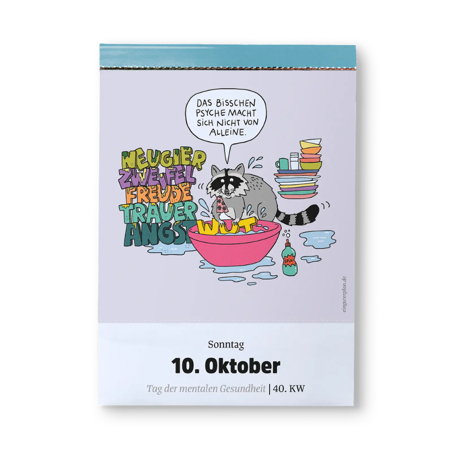 Abreißkalender »Halbwegs entspannt durch 2027« von Ein guter Verlag – 10. Oktober