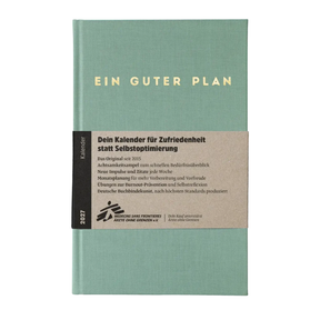 Achtsamkeitsplaner – Ein guter Plan 2027 Seegrün