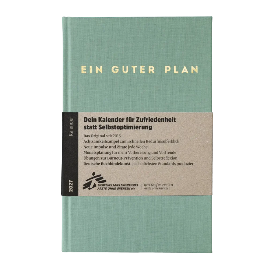 Achtsamkeitsplaner – Ein guter Plan 2027 Seegrün