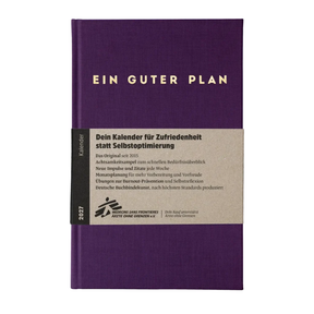 Achtsamkeitsplaner – Ein guter Plan 2027 Violett