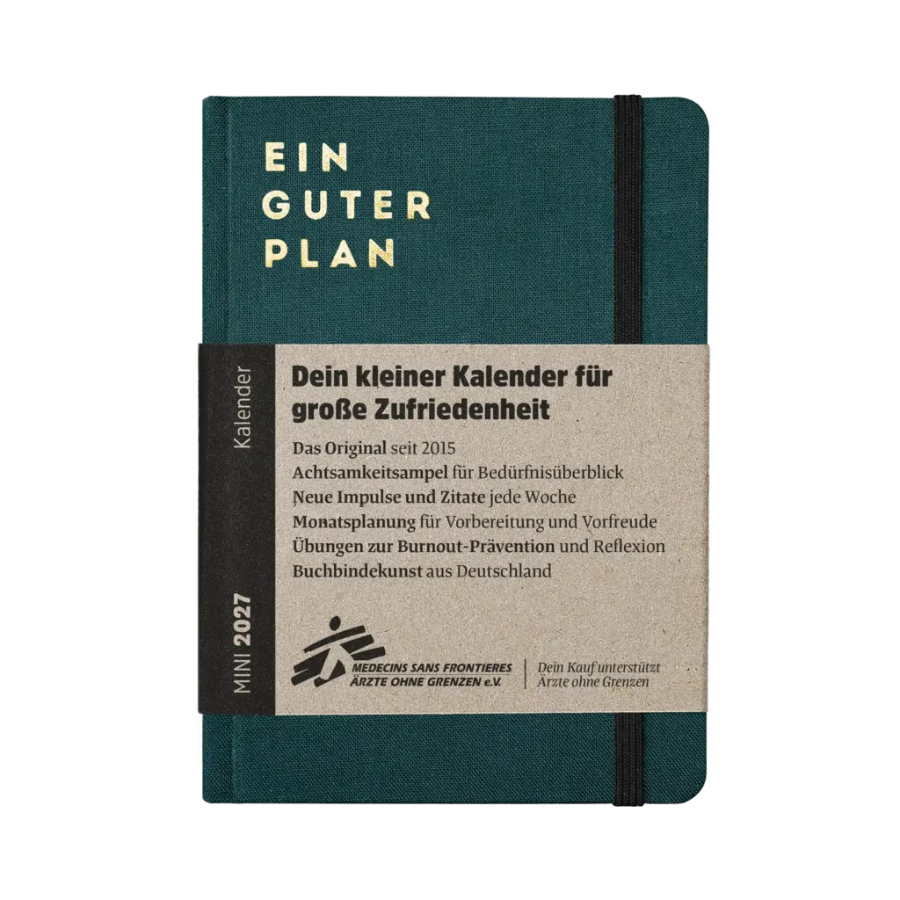 Achtsamkeitsplaner – Ein guter Plan 2027 Mini Petrol