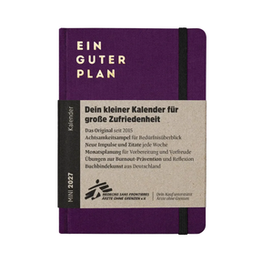 Achtsamkeitsplaner – Ein guter Plan 2027 Mini Violett