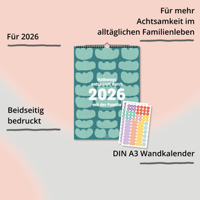 Familienkalender »Halbwegs entspannt durch 2026 mit der Familie« von Ein guter Plan mit Impact