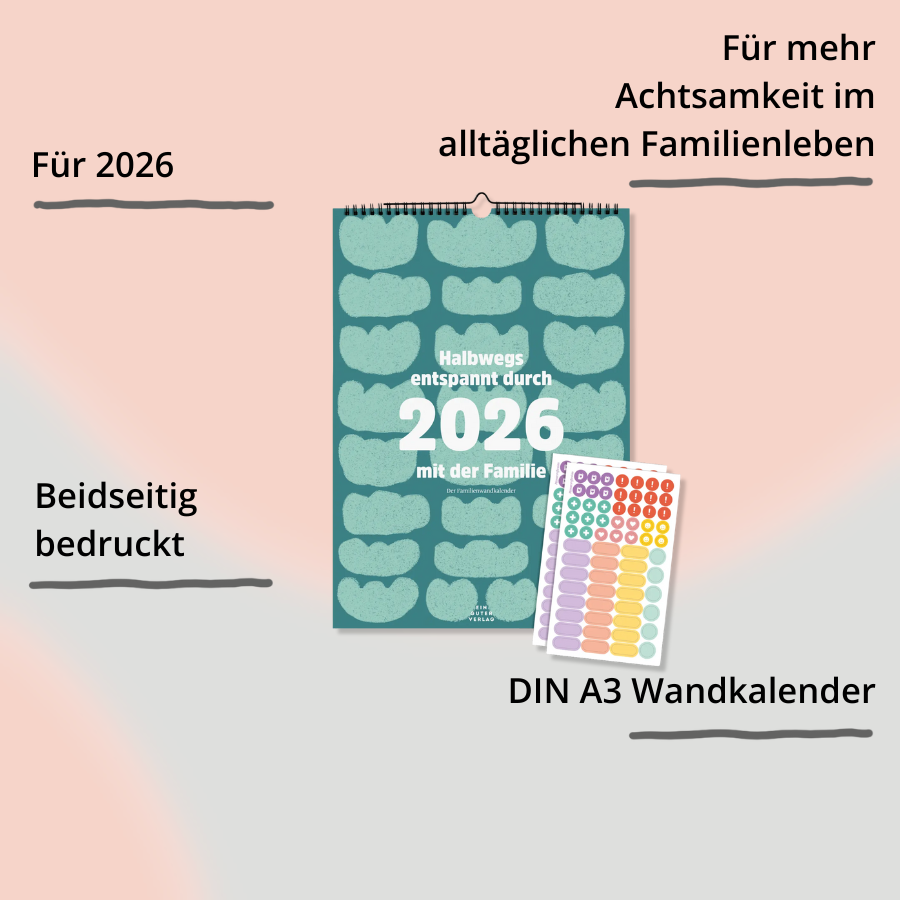 Familienkalender »Halbwegs entspannt durch 2026 mit der Familie« von Ein guter Plan mit Impact