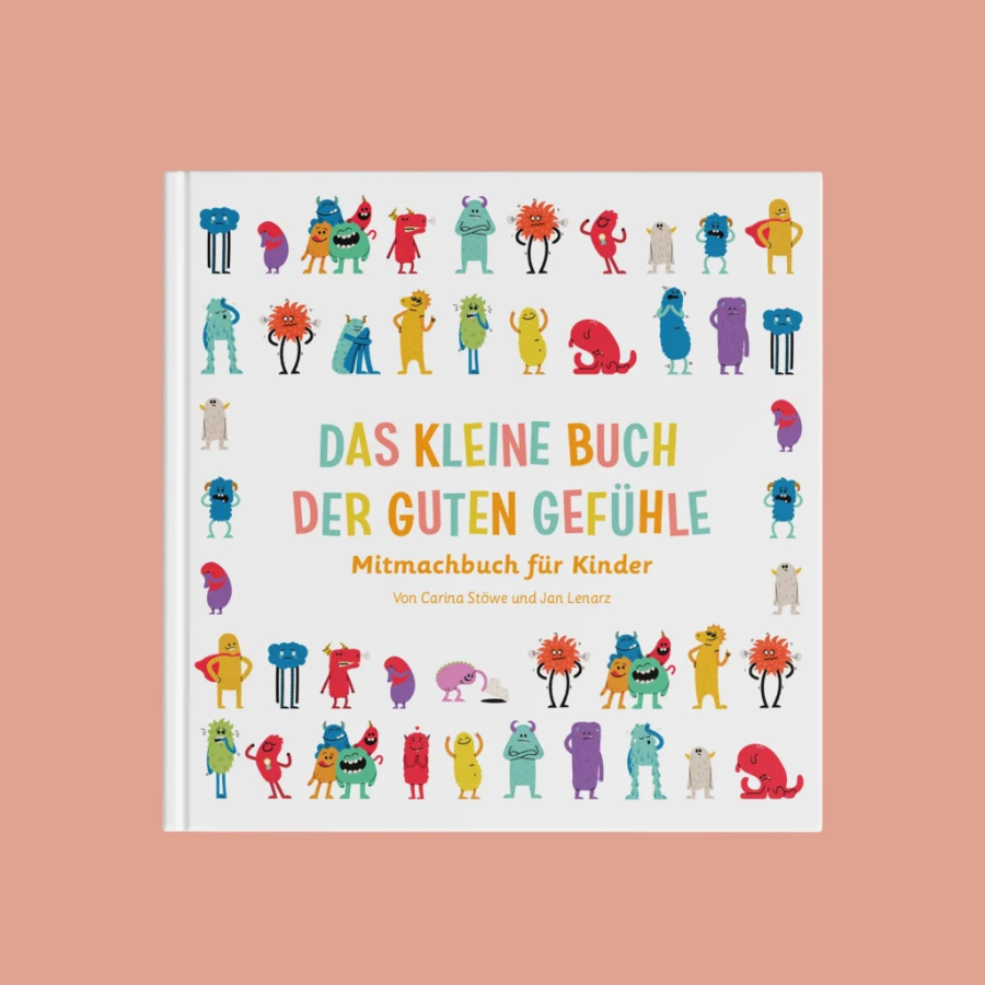 Das kleine Buch der guten Gefühle – Cover mit farbigen Hintergrund