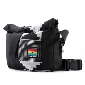 Moderne Bauchtasche Cyclo Travel Sling von Ethnotek – Kente von vorne
