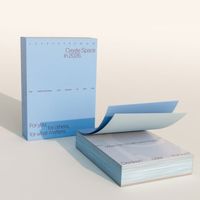 Create Space in 2026 – Abreißkalender von Familiar Faces, stehend und liegend