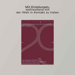 Create Space in 2026 – Abreißkalender von Familiar Faces: Einladung, mit der Welt in Kontakt zu treten