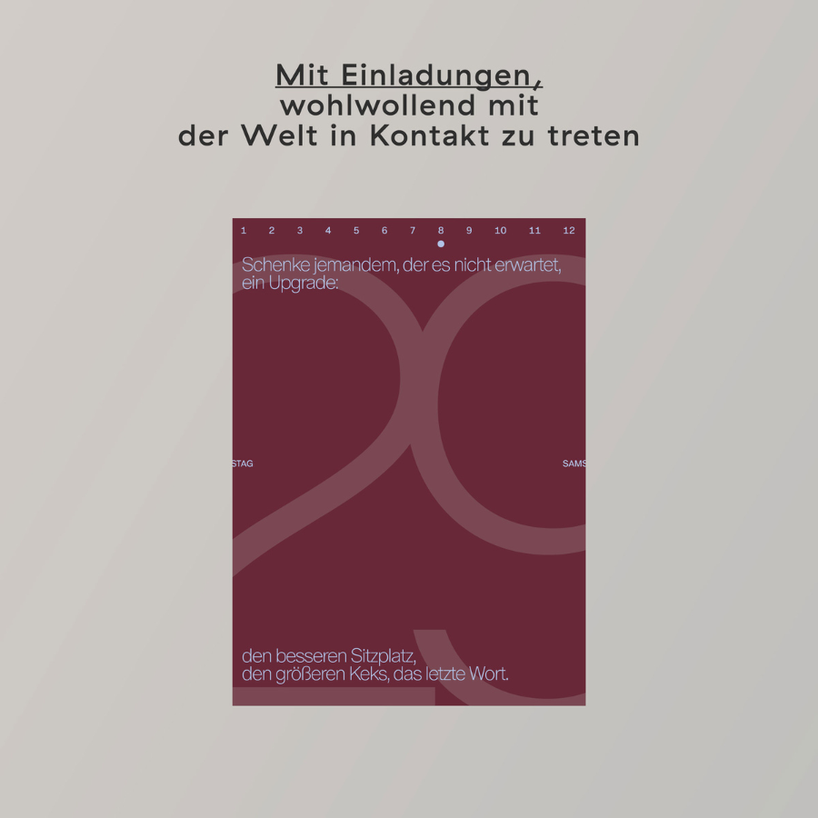 Create Space in 2026 – Abreißkalender von Familiar Faces: Einladung, mit der Welt in Kontakt zu treten