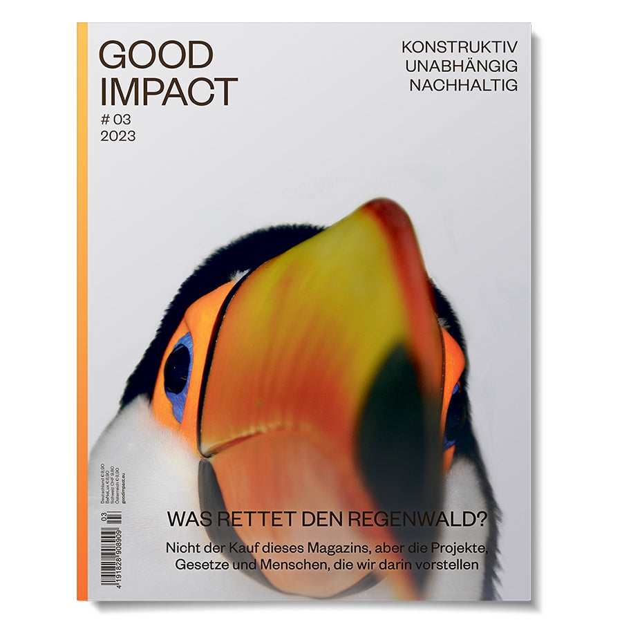 Cover der Good Impact Ausgabe 3 Was rettet den Regenwald?