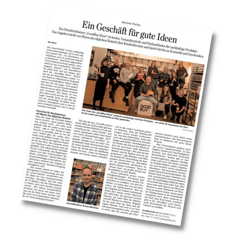 GoodBuy Artikel in der Berliner Morgenpost