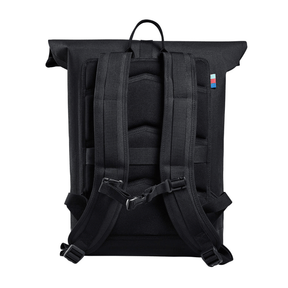 Rolltop Lite Schwarz von hinten