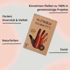 Riesenbuntstifte von Hautfarben – Verpackung mit Impact