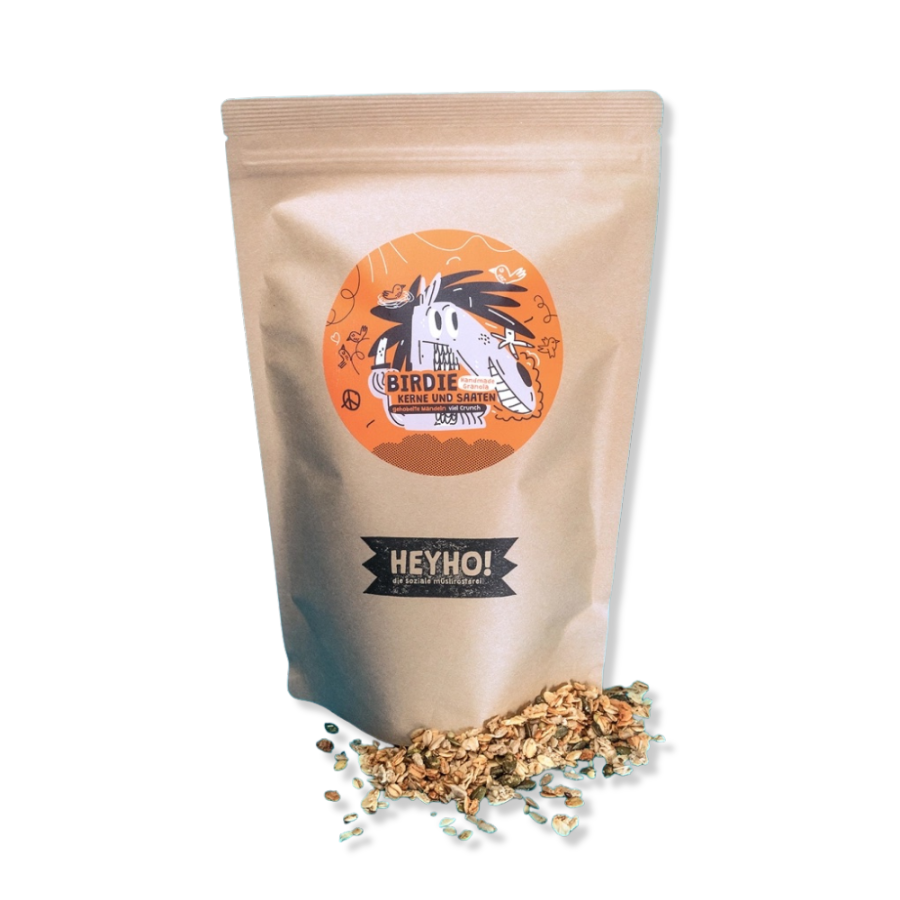 Birdie Kerne & Saaten Bio-Granola Müsli (Vorratspack) – Verpackung