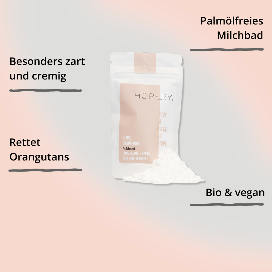 Milchbad – Lime Grapefruit von Hopery, Verpackung mit Impact