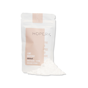 Milchbad – Lime Grapefruit von Hopery, Verpackung mit Häufchen