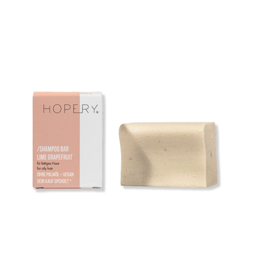 Hopery Shampoo Bar für fettiges Haar Lime Grapefruit