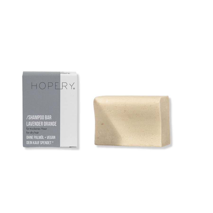 Hopery Shampoo Bar für trockenes Haar Lavender Orange