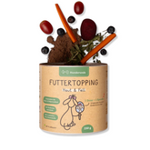 Futtertopping Haut & Fell von Hunderunde. Dose mit Zutaten