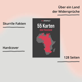 55 Karten über Russland vom Katapult Verlag – Cover mit Impact