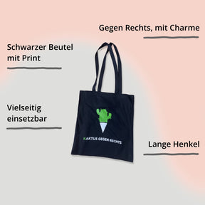 Beutel Kaktus gegen Rechts vom Katapult Verlag mit Impact