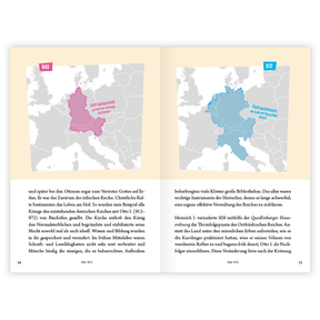 Deutschland. Die Geschichte eines interessanten Landes in Karten vom Katapult Verlag – Seite 14 und 15