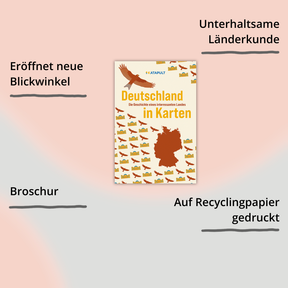 Deutschland. Die Geschichte eines interessanten Landes in Karten vom Katapult Verlag – Cover mit Impact