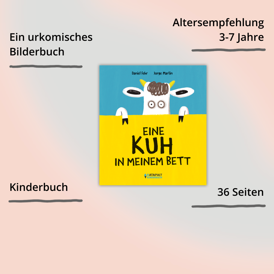 Katapult Verlag – Eine Kuh in meinem Bett. Cover mit Impact