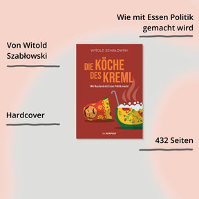 Die Köche des Kreml vom Katapult Verlag – Cover mit Impact