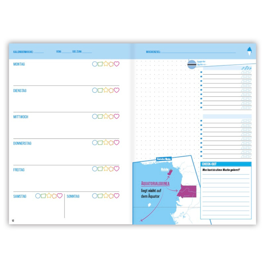 Katapult Logbuch – Wochenkalender (undadiert) Wochenübersicht