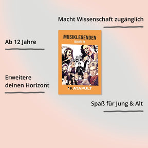 Musiklegenden-Quartett vom Katapult Verlag – Verpackung mit Impact
