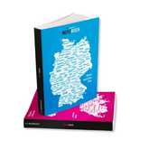 Katapult Notizbuch – blaue Seite und pinke Seite