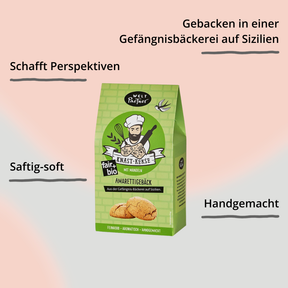 Kekse aus'm Knast – Mandel von Weltpartner Verpackung mit Impact
