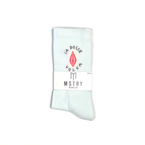 Mstry Socken La dolce Vulva mint mit Verpackung