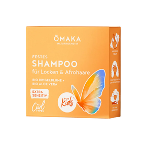 Mildes Kindershampoo von ŌMAKA – Verpackung