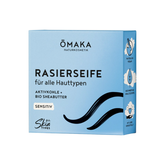 Feste Rasierseife von Omaka mit Verpackung