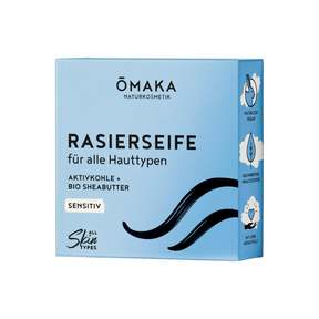 Feste Rasierseife von Omaka mit Verpackung