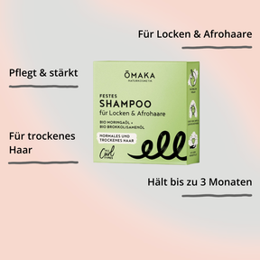 Festes Shampoo von Omaka – Verpackung mit Impact
