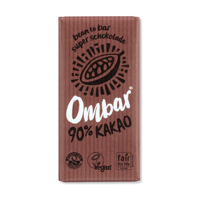 90% Kakao, vegane Schokolade von Ombar