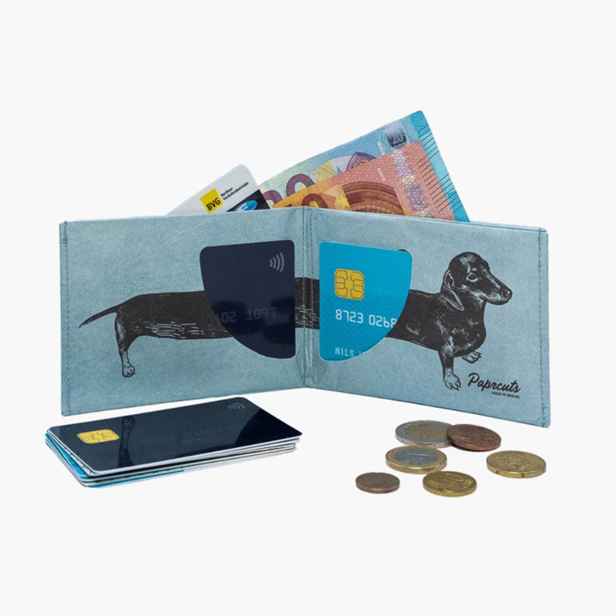 Paprcuts RFID Portemonnaie – Sausage Dog von Innen