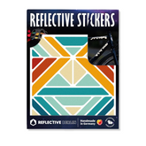 Reflexierende Sticker & Formen – Größe M. Motiv Delta Verpackung