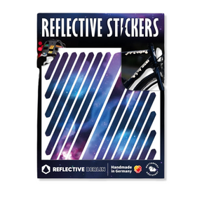 Reflexierende Sticker & Formen – Größe M. Motiv Space Verpackung